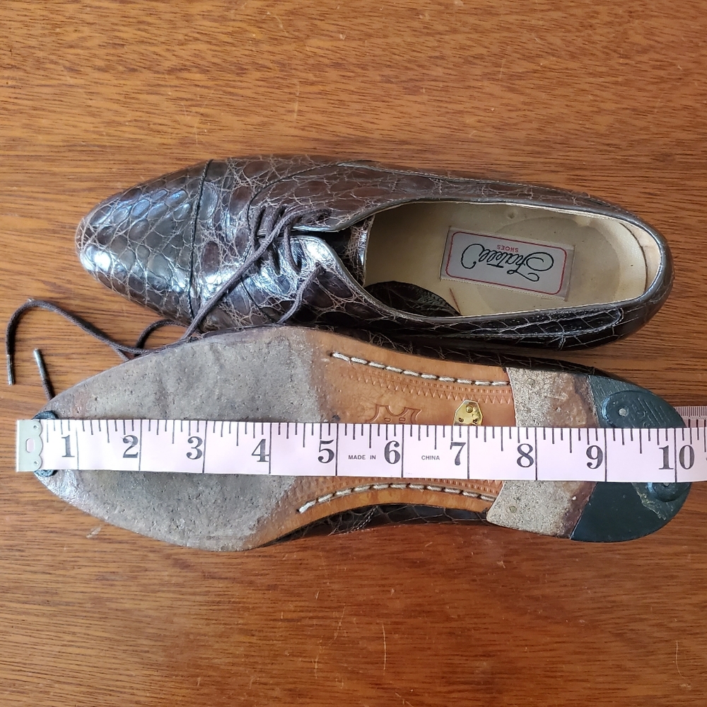 Vintage Fratelli Genuine Alligator Oxfords - Picture 13 of 13